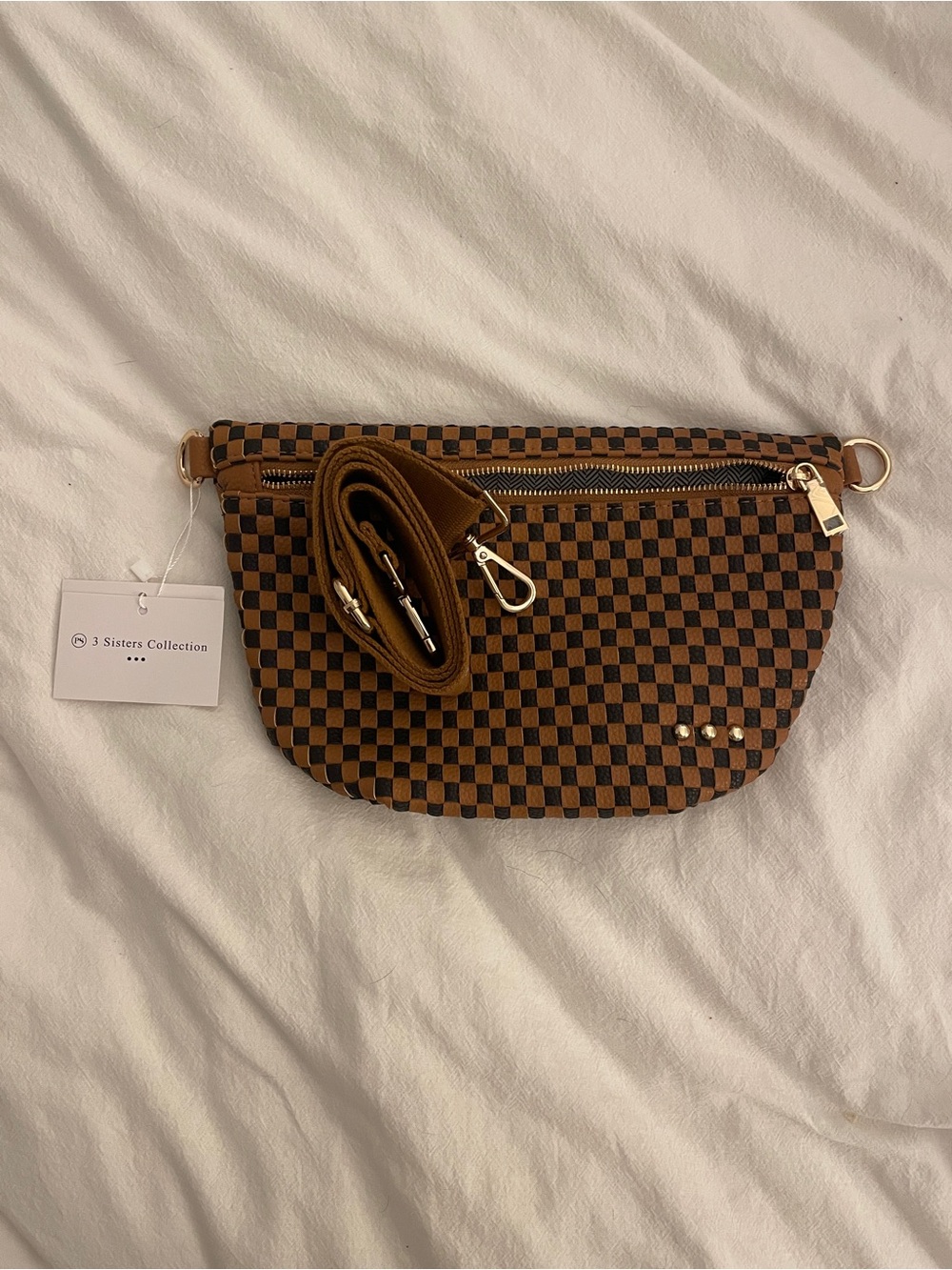 3 Sister Collection Westlyn Woven Bum Bag NWT